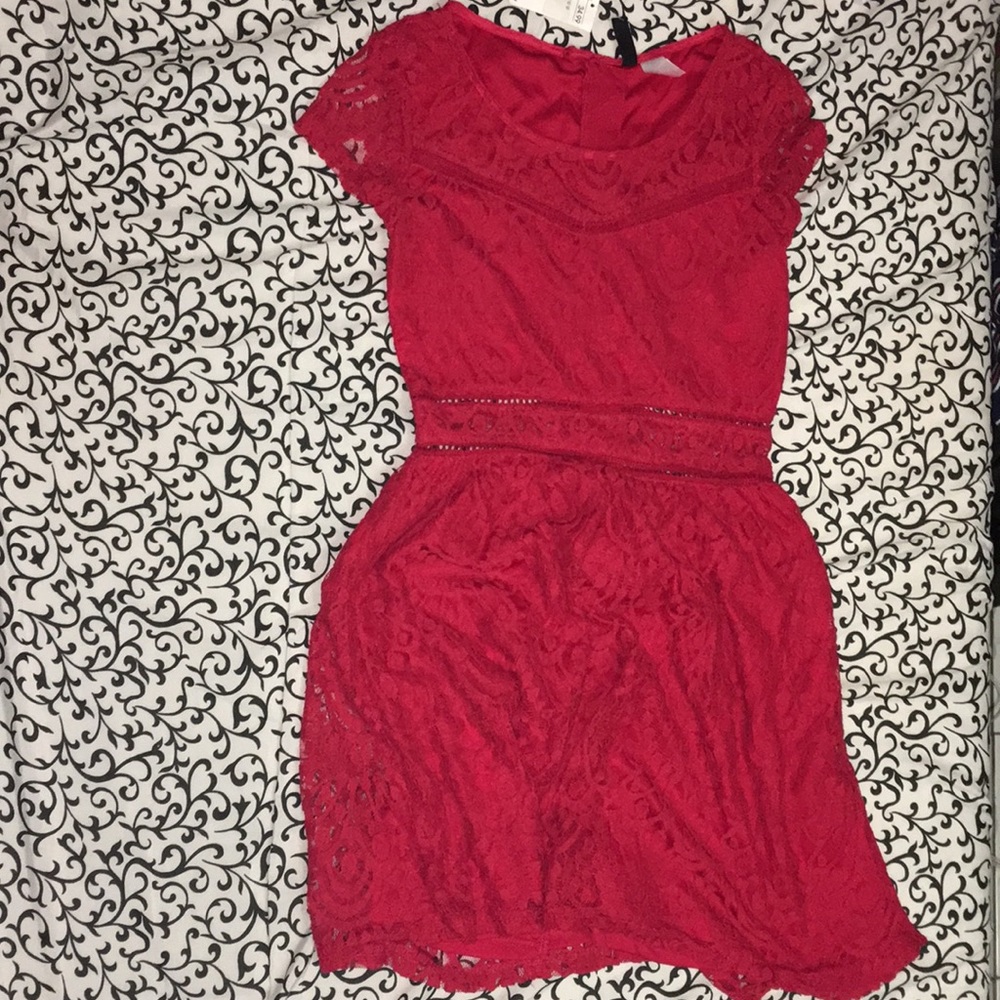 H&M Red lace dress
